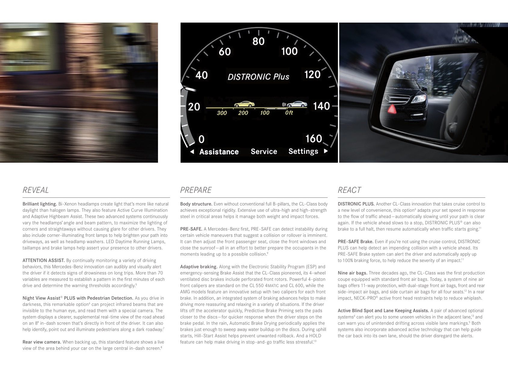 2013 Mercedes-Benz CL-Class Brochure Page 2